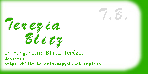 terezia blitz business card